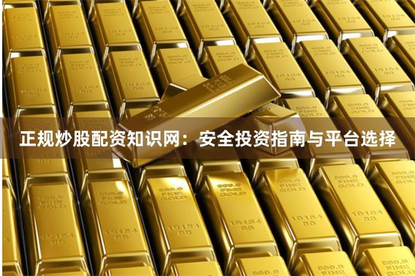 正规炒股配资知识网：安全投资指南与平台选择