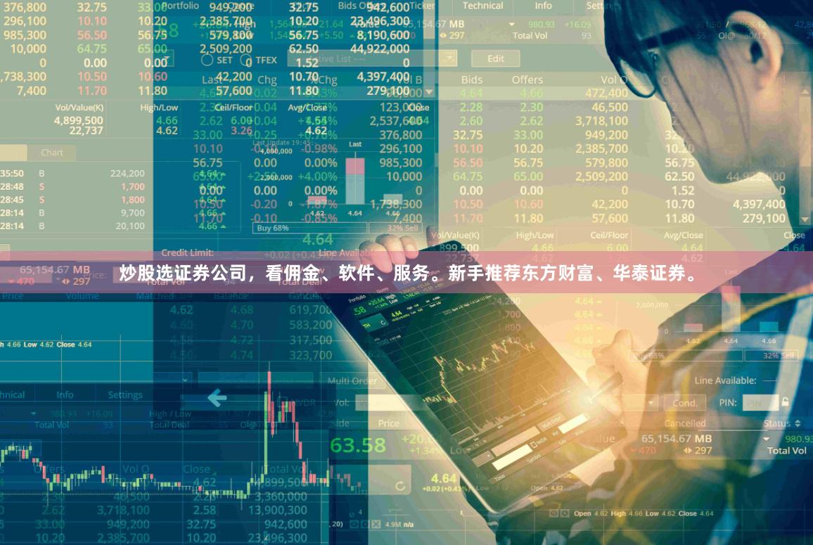 炒股选证券公司，看佣金、软件、服务。新手推荐东方财富、华泰证券。